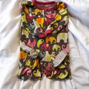 Carters baby girl 18m elephant footie pajamas